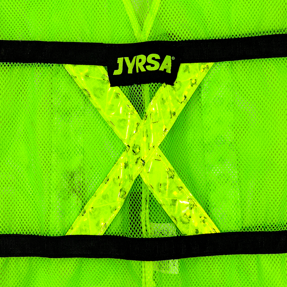 Chaleco de Malla Verde con bies de alta visibilidad