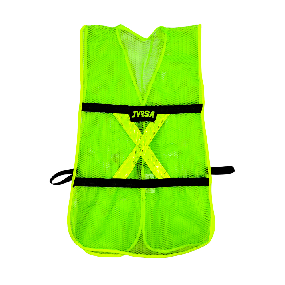 Chaleco de Malla Verde con bies de alta visibilidad