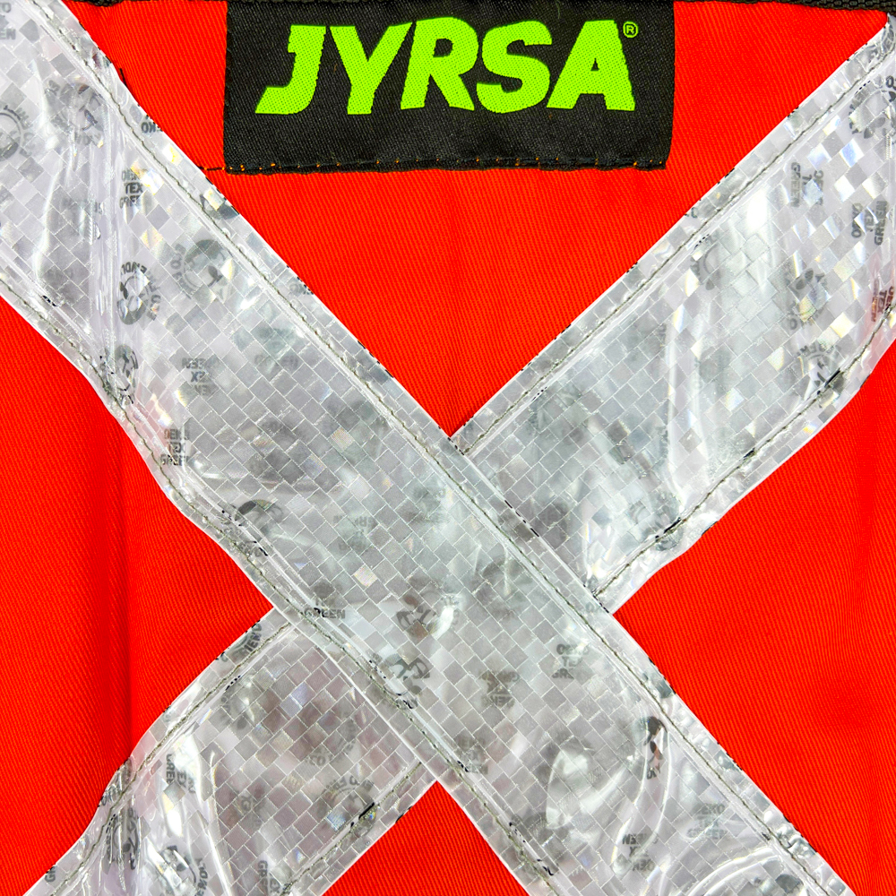 Chaleco JYRSA tipo Rescatista abierto 100% algodón color Anaranjado