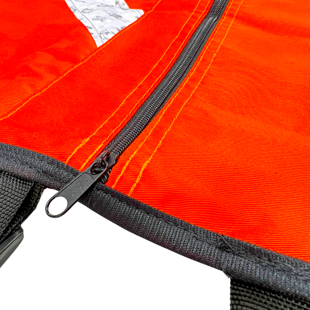 Chaleco JYRSA tipo Rescatista abierto 100% algodón color Anaranjado