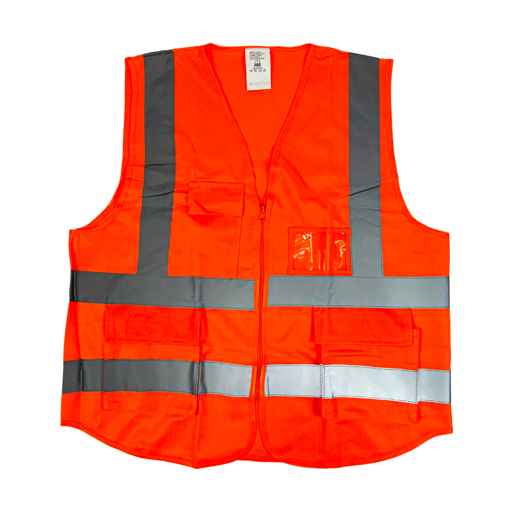 Chaleco Poliéster Modelo Clase 4 color Anaranjado Neón