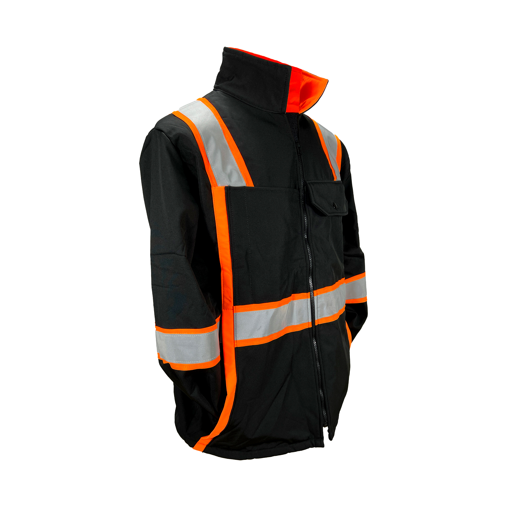 Chamarra Térmica RYVSA color Negro con reflejante