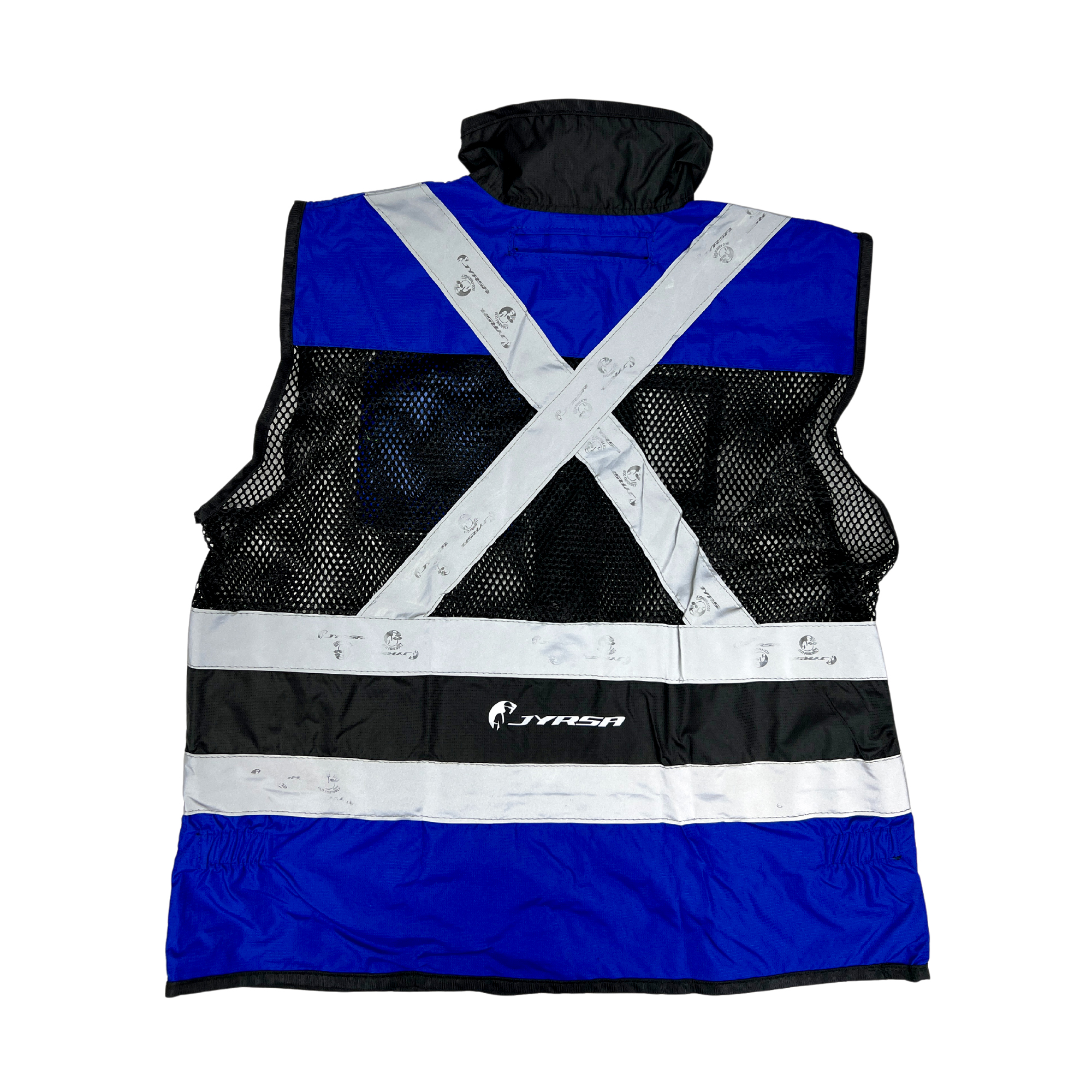 Chaleco JYRSA tipo Ejecutivo de Malla alta visibilidad Bicolor Azul Rey-Negro