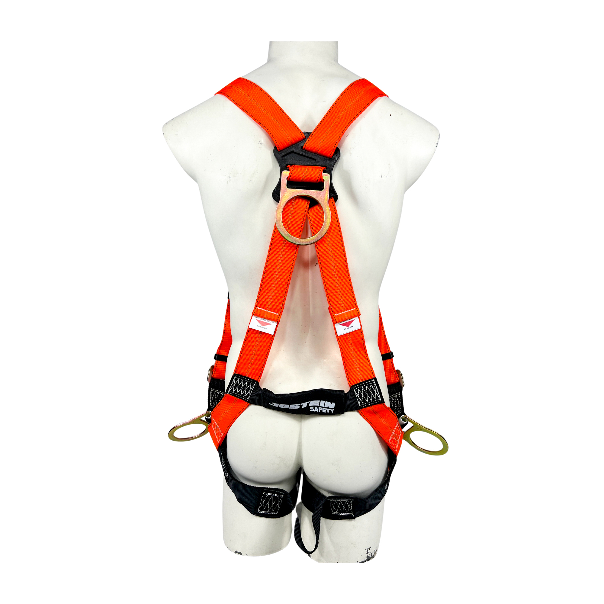 Arnés Poliéster color Naranja para cuerpo completo con 5 argollas tipo “D” marca JOSTEIN