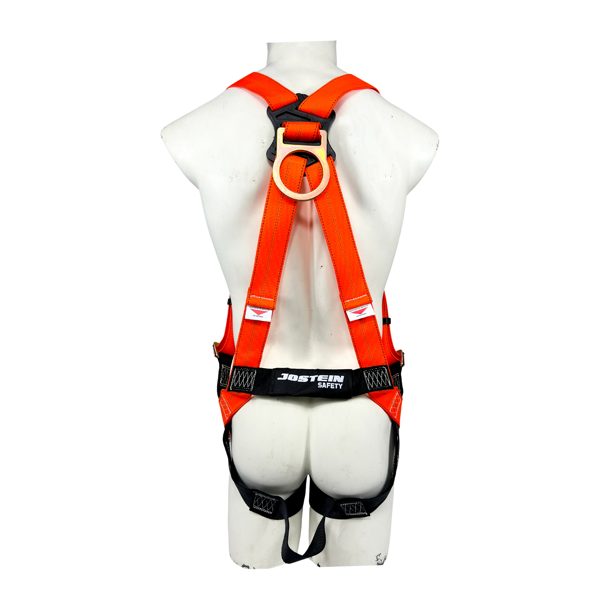 Arnés Poliéster color Naranja para cuerpo completo con 1 argolla tipo “D” marca JOSTEIN