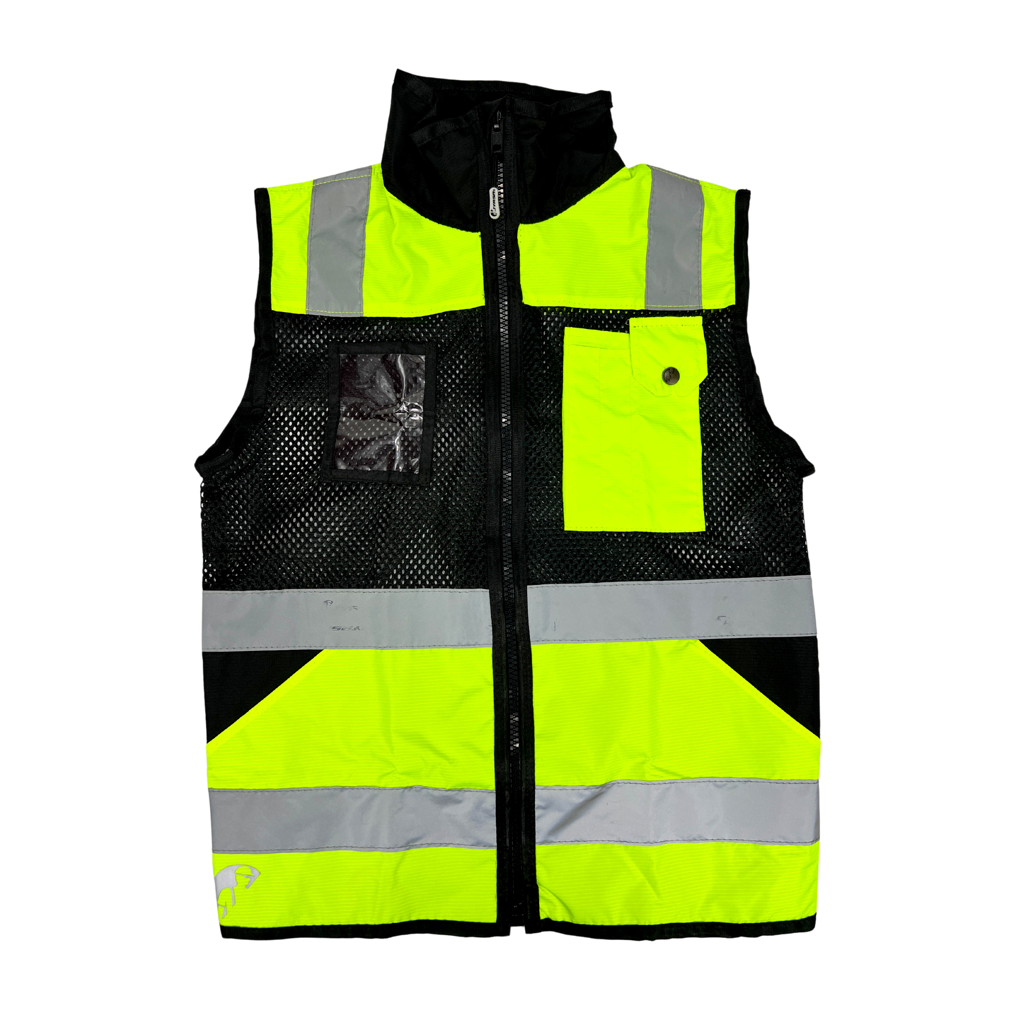 Chaleco JYRSA tipo Ejecutivo de Malla alta visibilidad Bicolor Amarillo-Negro