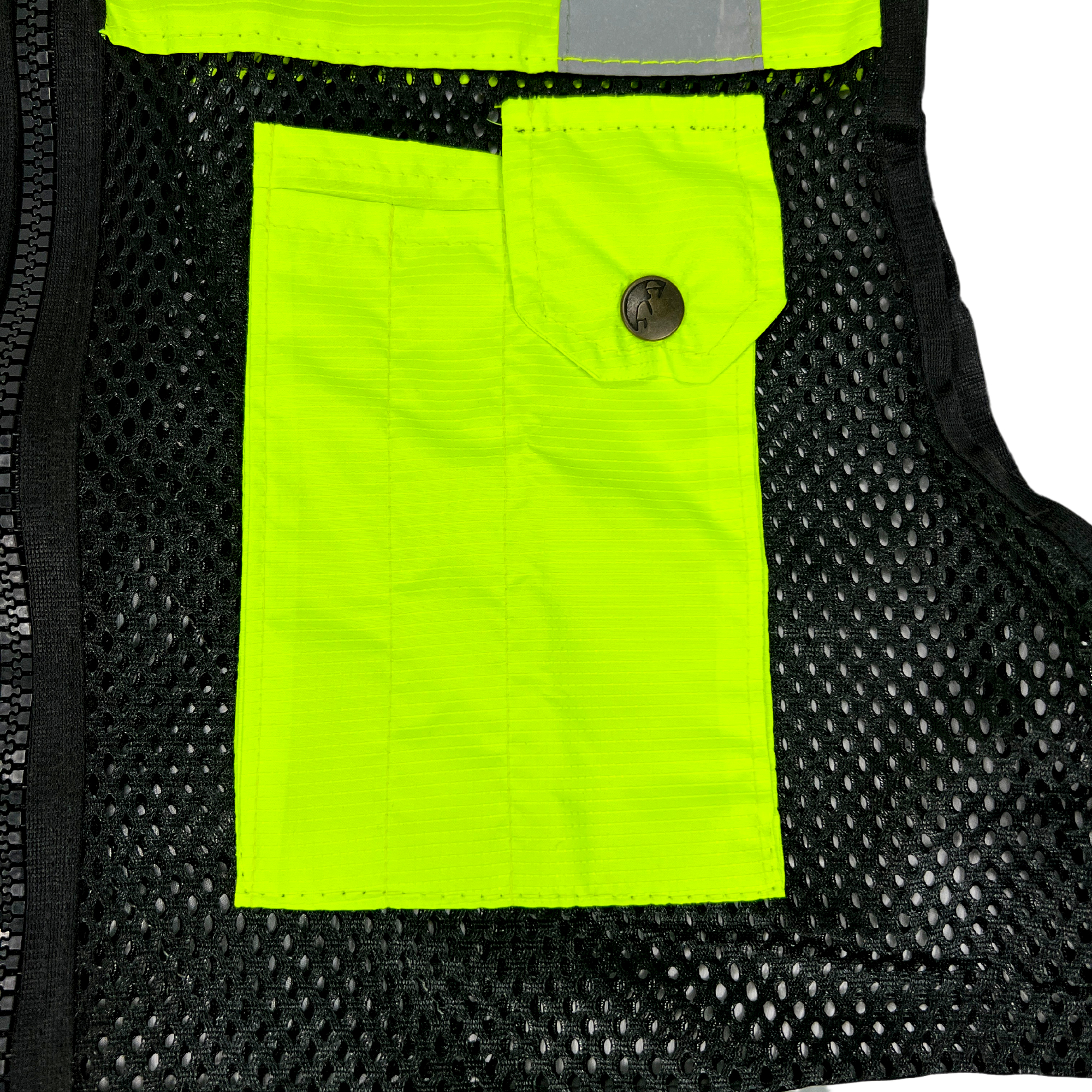 Chaleco JYRSA tipo Ejecutivo de Malla alta visibilidad Bicolor Amarillo-Negro