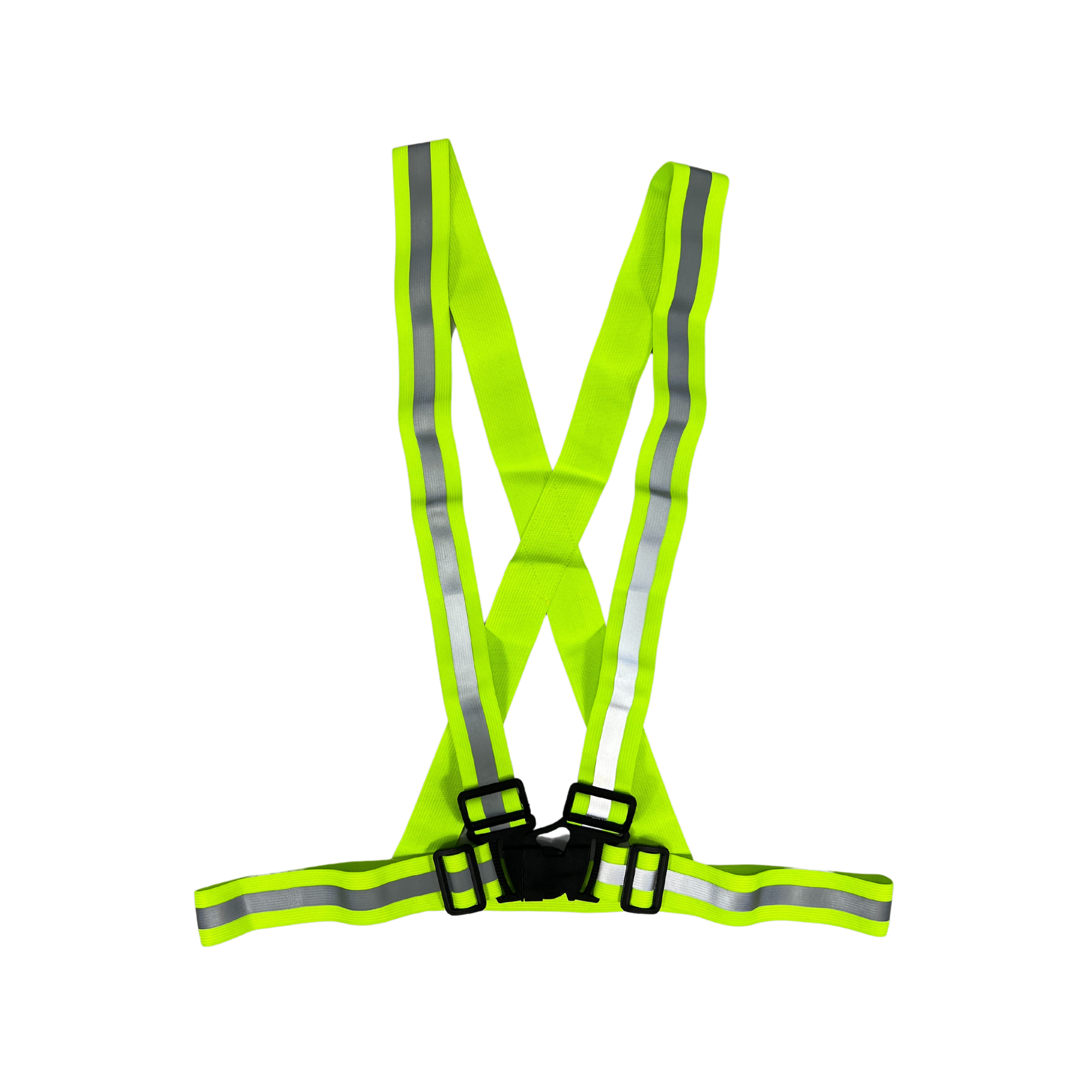 Chaleco Elástico tipo Carrilero color Amarillo alta visibilidad con Reflejante